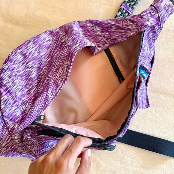 Purple & Gray KAVU Sling Bag with Adjustable Strap - Picture 3 of 6